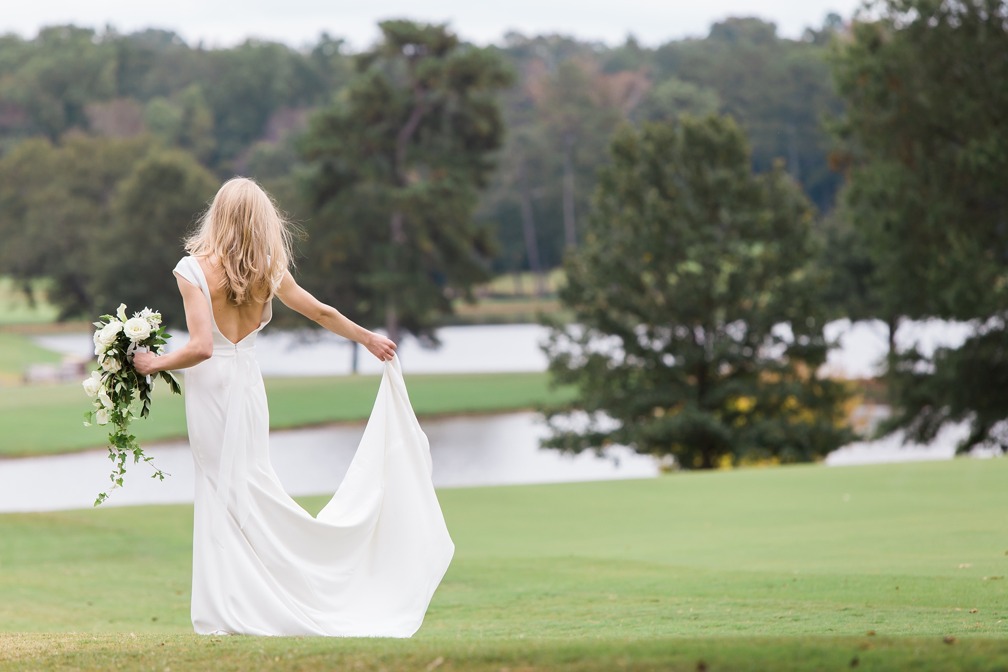 Bride Portrait at East Lake Golf Club by Top Atlanta Wedding Photographer Leigh Wolfe Photography