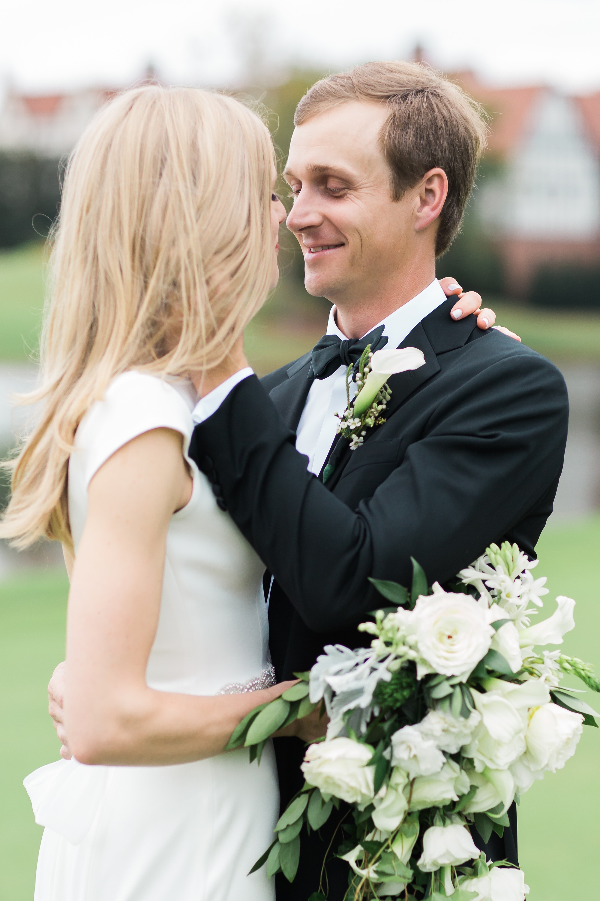 Bride and Groom Portraits at East Lake Golf Club by Top Atlanta Wedding Photographer Leigh Wolfe Photography
