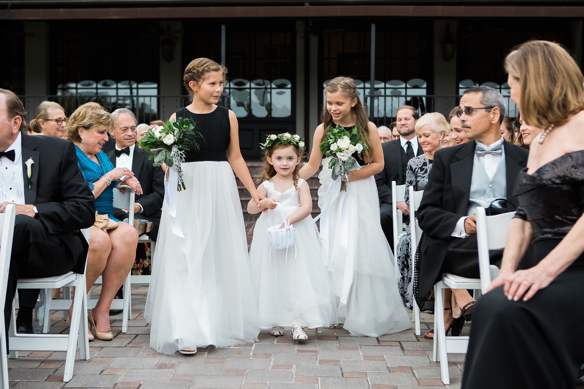 Black tie wedding ceremony at East Lake Golf Club Top Wedding Photographer Leigh Wolfe Photography