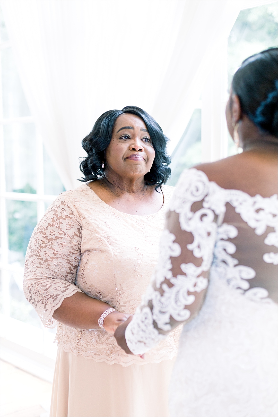 proud mother and daughter on wedding day_Photos by Leigh Wolfe, Atlanta's Top Wedding Photographer