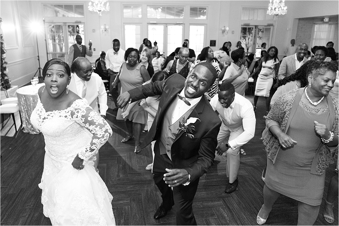 dancing bride and groom at reception_Photos by Leigh Wolfe, Atlanta's Top Wedding Photographer
