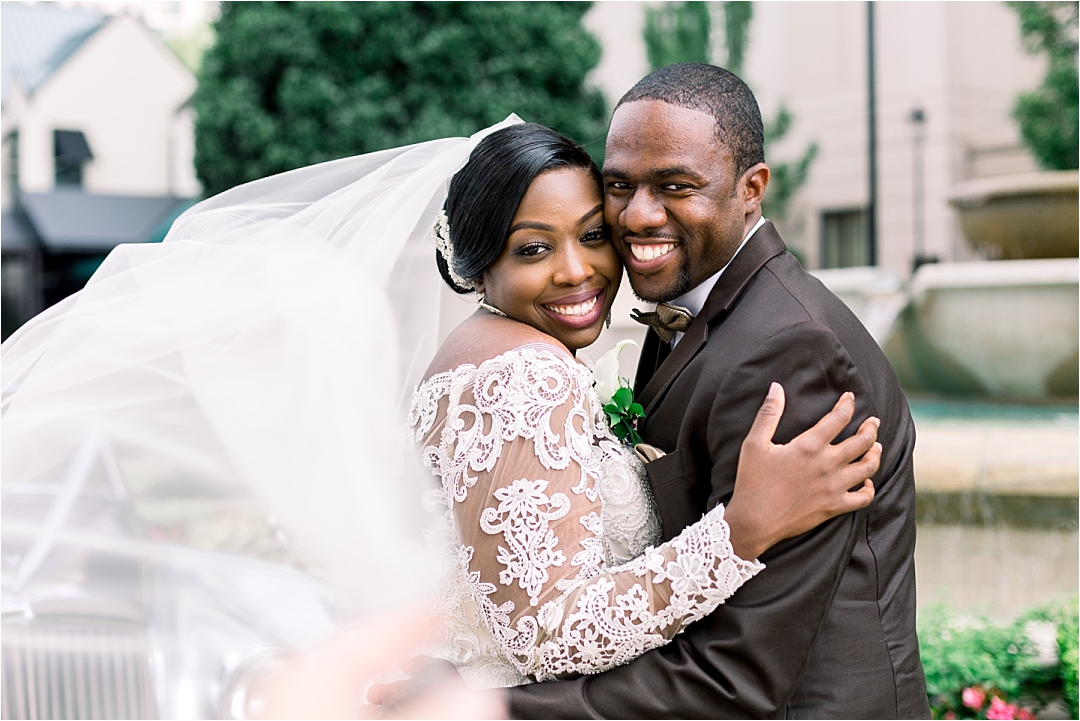 bride and groom on their wedding day_Photos by Leigh Wolfe, Atlanta's Top Wedding Photographer