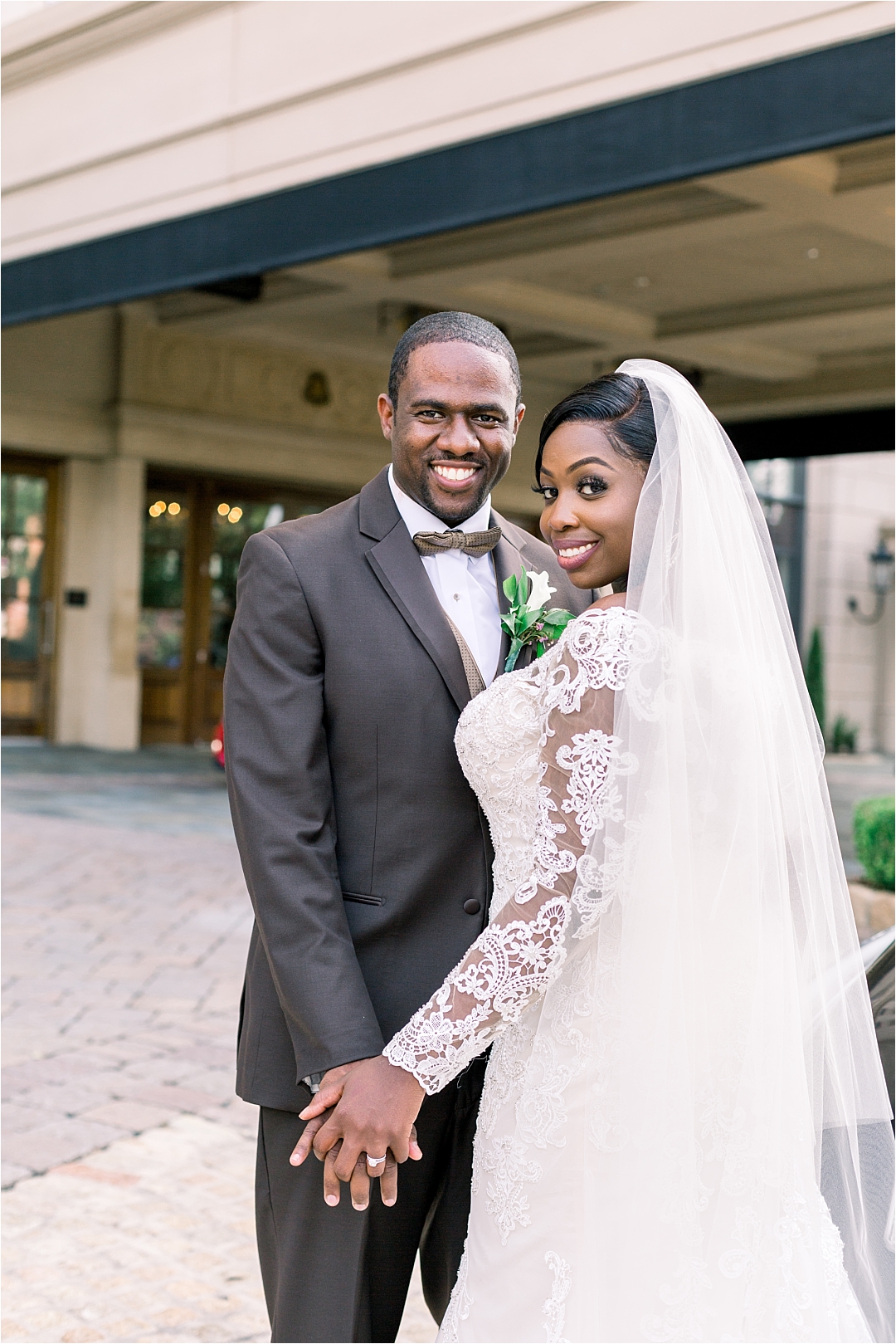smiling bride and groom_Photos by Leigh Wolfe, Atlanta's Top Wedding Photographer