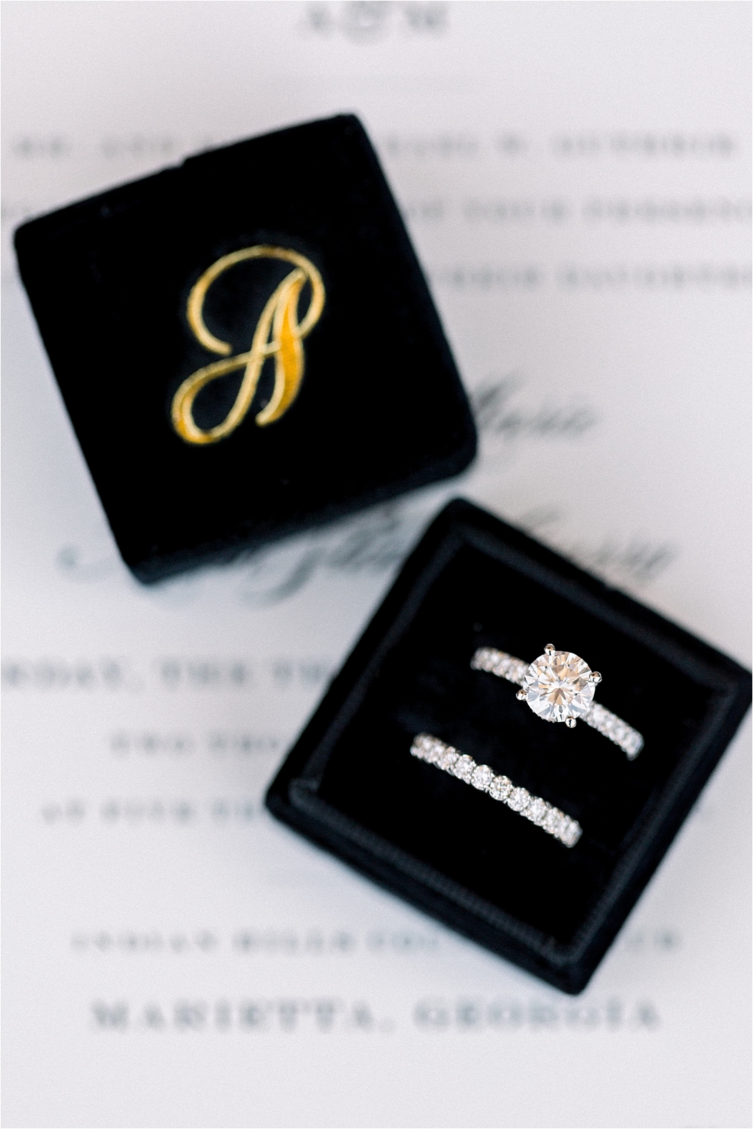 Custom Ring Box_Photos by Leigh Wolfe, Atlanta's Top Wedding Photographer