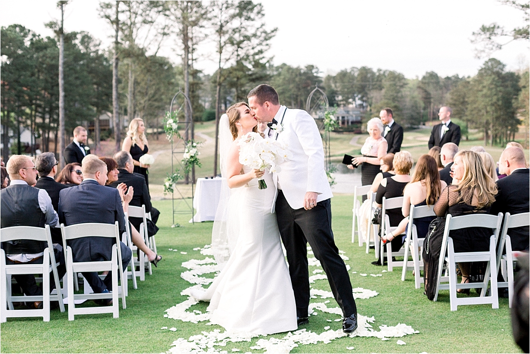 first kiss_Photos by Leigh Wolfe, Atlanta's Top Wedding Photographer