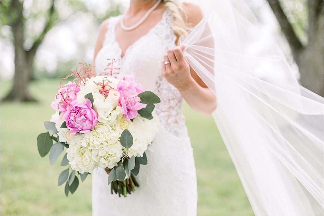 summer flowers in bridal bouquet_Photos by Leigh Wolfe, Atlanta's Top Wedding Photographer