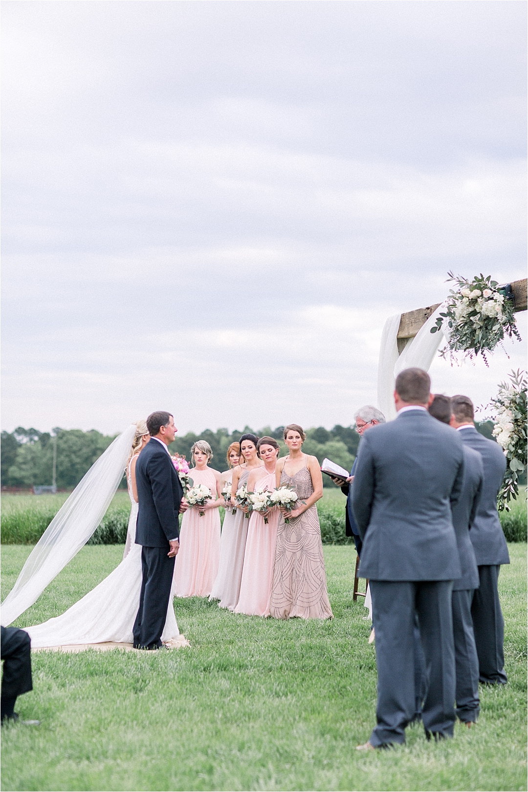 father giving away bride at wedding_Photos by Leigh Wolfe, Atlanta's Top Wedding Photographer