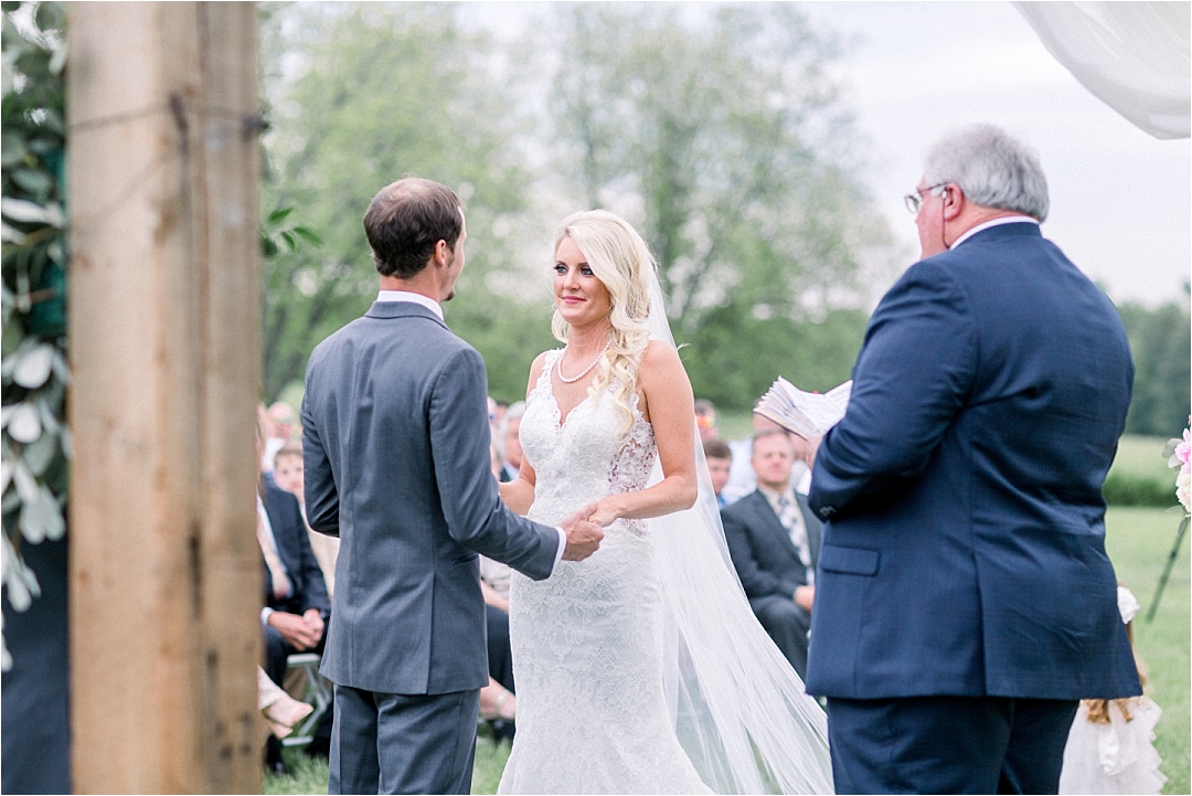 bride and groom reciting wedding vows_Photos by Leigh Wolfe, Atlanta's Top Wedding Photographer