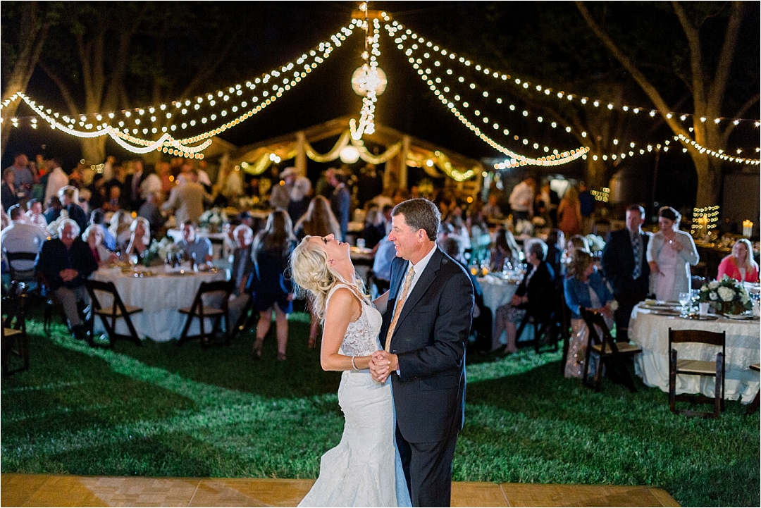 bride dancing with dad at wedding_Photos by Leigh Wolfe, Atlanta's Top Wedding Photographer
