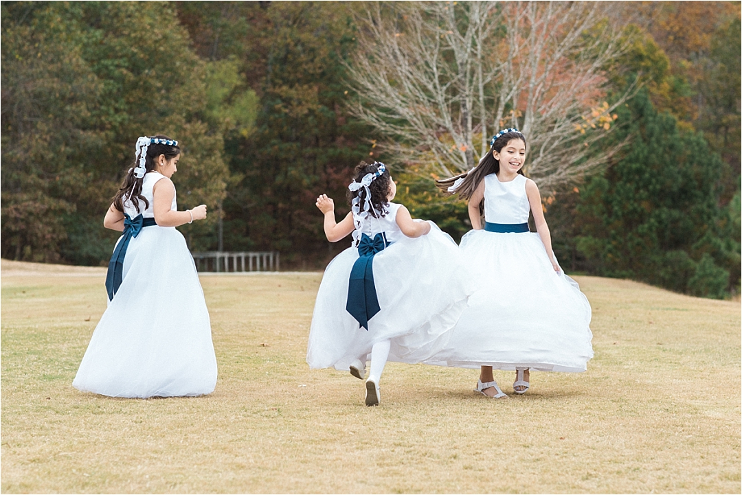 dancing flowers girls_Photos by Leigh Wolfe, Atlanta's Top Wedding Photographer