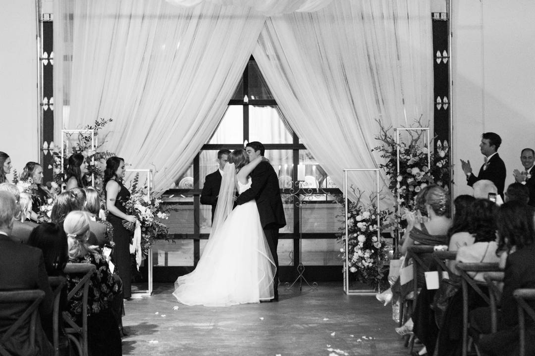 NYE wedding at the Stave Room by Atlanta wedding photographer Leigh Wolfe Photography.