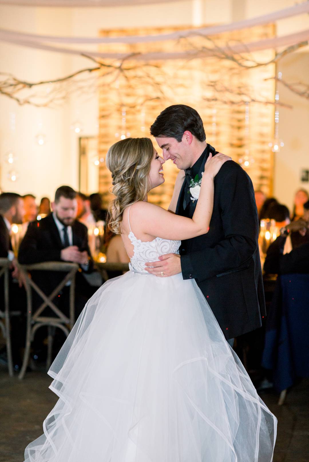 First dances at this NYE wedding at the Stave Room by Atlanta wedding photographer Leigh Wolfe Photography.