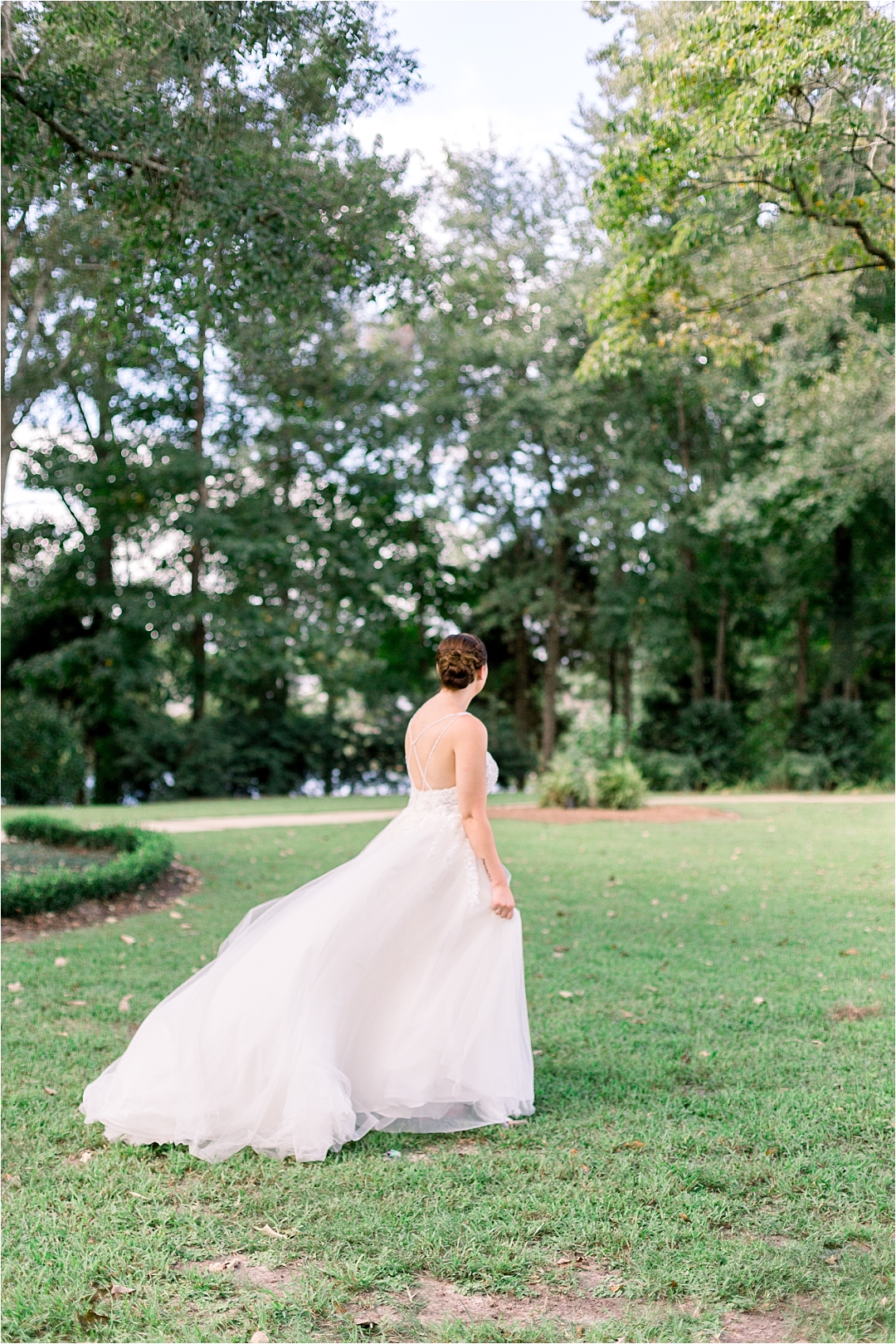 bridal portrait in garden_Photos by Leigh Wolfe, Atlanta's Top Wedding Photographer