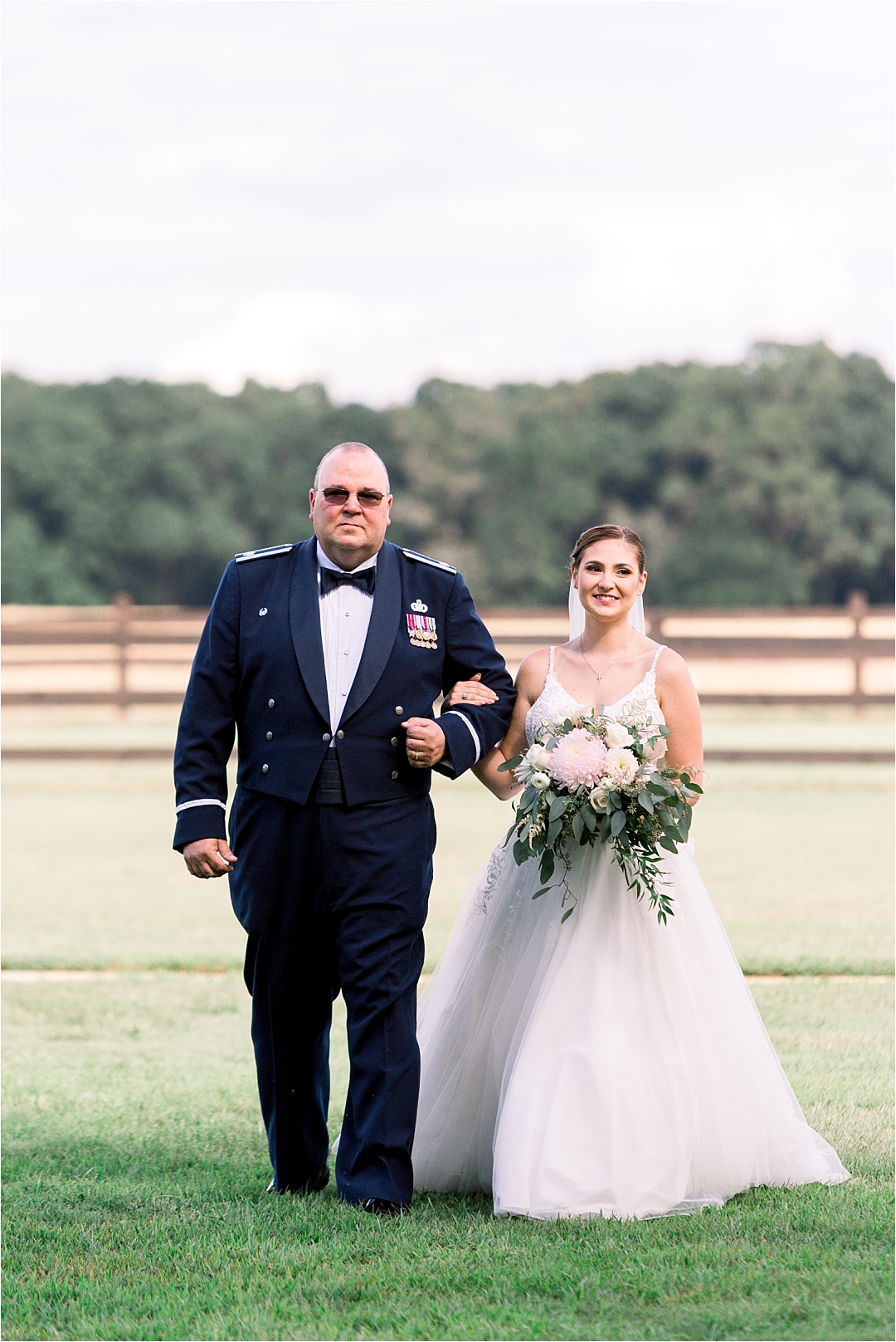  bride walking down aisle with dad_Photos by Leigh Wolfe, Atlanta's Top Wedding Photographer