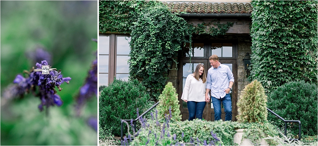 engagement ring and lavender_Photos by Leigh Wolfe, Atlanta's Top Wedding Photographer