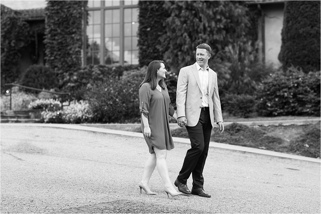 couple walking together at winery_Photos by Leigh Wolfe, Atlanta's Top Wedding Photographer