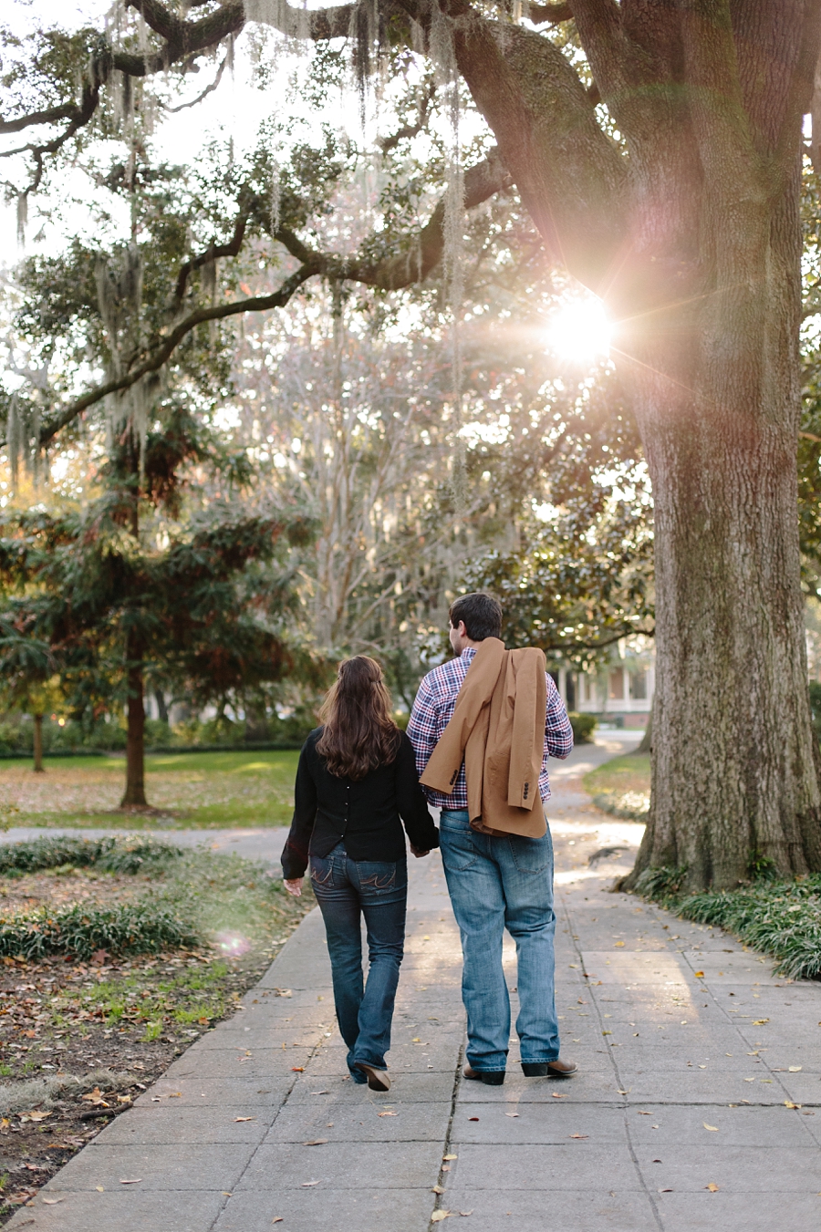 Savannah, GA Proposal in Forsyth Park by Leigh Wolfe Photography