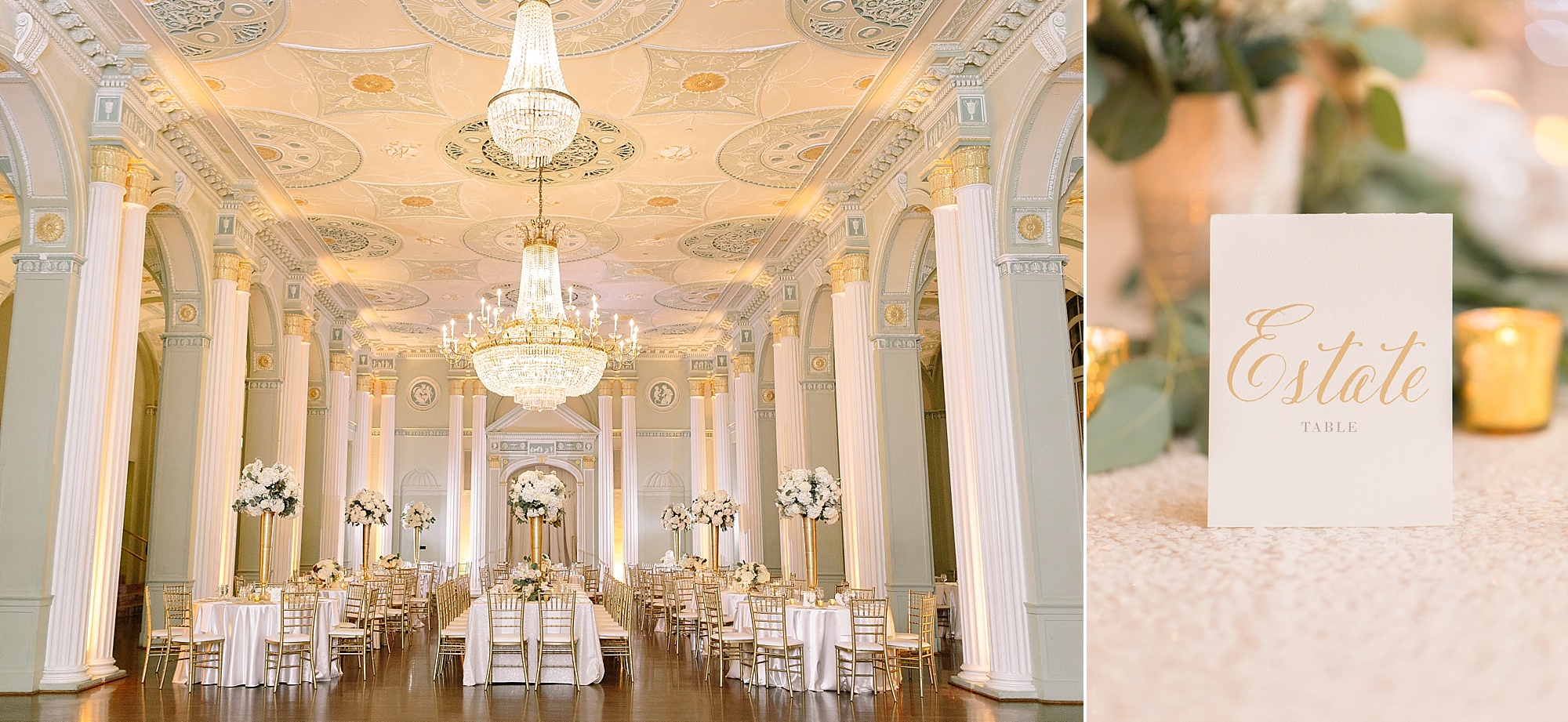 The Georgian Ballroom at the Biltmore Ballrooms by Luxury Photographer Leigh Wolfe Photography
