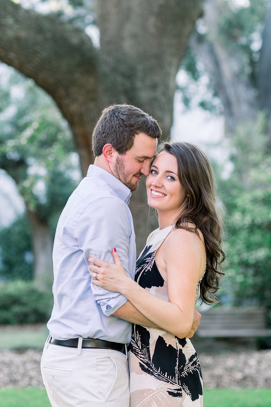 Downtown Savannah Square engagement photos by Top Georgia Wedding Photographer eigh Wolfe Photography