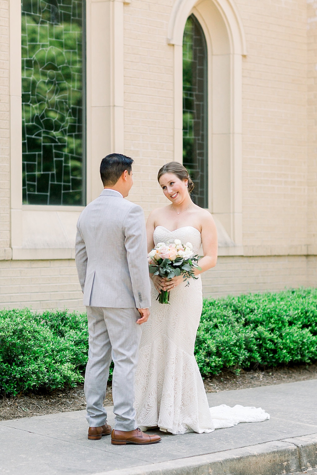 First look, bride and groom, Photos by Leigh Wolfe, Atlanta's top wedding photographer (c) Leigh Wolfe Photography