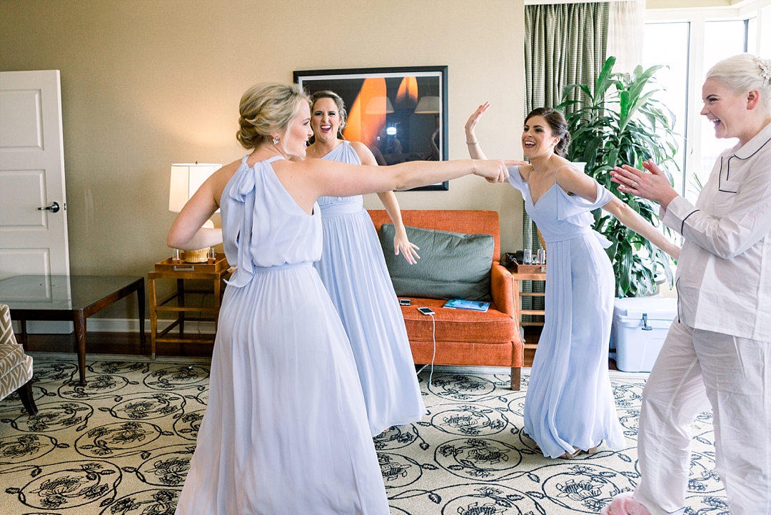 Bridesmaids dancing_Vendor details_Photos by Leigh Wolfe, Atlanta's top wedding photographer