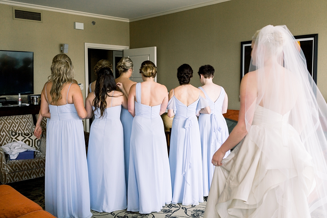 Bridemaids seeing bride_Vendor details_Photos by Leigh Wolfe, Atlanta's top wedding photographer