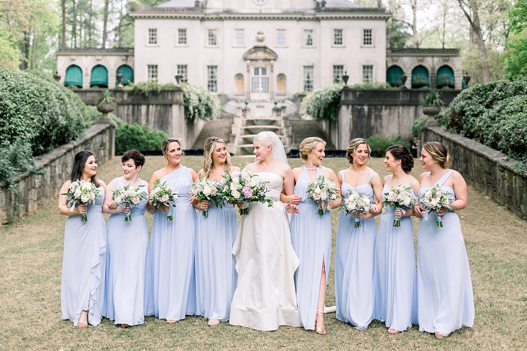 bridesmaids with bride_Bridal Details_Vendor details_Photos by Leigh Wolfe, Atlanta's top wedding photographer