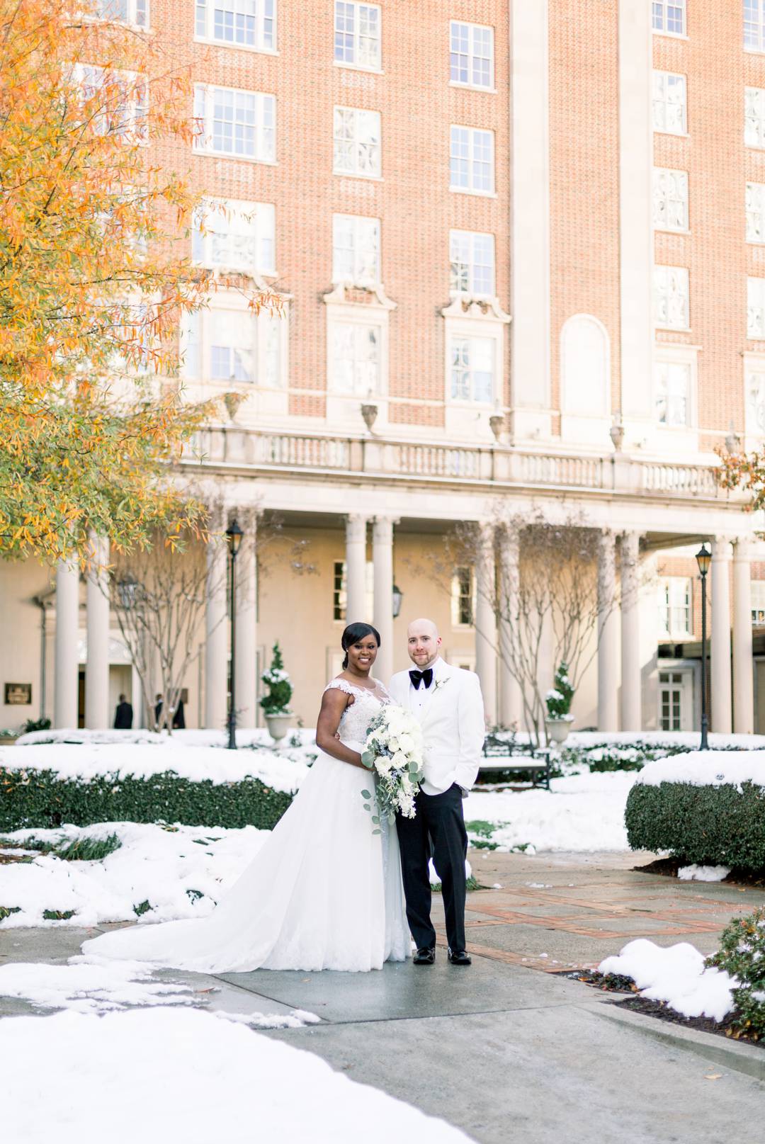 Bride and Groom's Winter Wonderland Wedding at the Biltmore Ballrooms in Atlanta, GA by Leigh Wolfe Photography